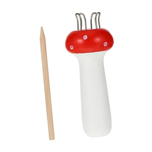 TEHAUX 4pcs Wooden Knitting French Knitter Knit Spool Weaving Tool Knitter's Helper Perfect for DIY Scarves