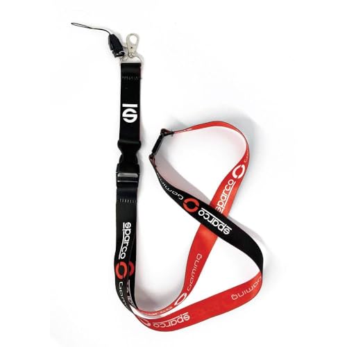 sparco LANYARD GAMING NERO/ROSSO, multicolore, Estándar