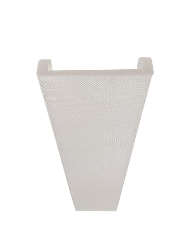 Image of 4ft Wrap Around Light Cover Diffuser 10 inch inch W x 2 inch inch H x 47 13 /16″ L with White End Caps (Between Hook = 7 3 /4 inch inch) (TF-253A), Clear Prismatic