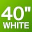 40 Inch White