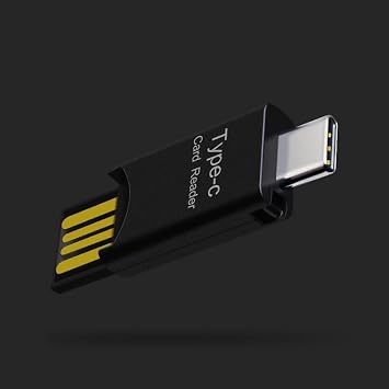Micro SD/TF Card Reader, USB C to Micro SD Memory Card Reader Adapter, OTG Card Reader Compatible with MacBook, Laptops, Android Phones