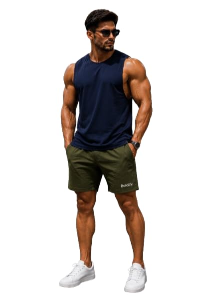 Men's Cotton Deep Armhole Tank Top Gym Vest Sleeveless Stringer-picture-13