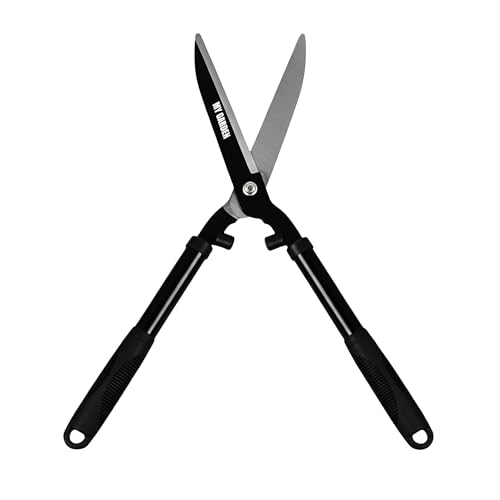 My Garden Hedge Shears with Hardened Carbon Steel Blades - 53cm Lightweight Ergonomic Garden Shears for Trimming Hedges, Grass & Edges with Comfortable Grip Handles –Precision Cutting Tool