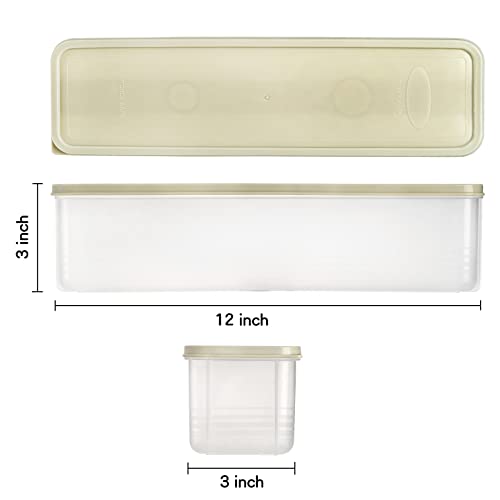 Elsjoy 6 Pack Plastic Pasta Container, Clear Spaghetti Storage Container Organizer With Lid, Stackable Long Noodle Holder For Pantry, Kitchen, Cabinet #TOP3