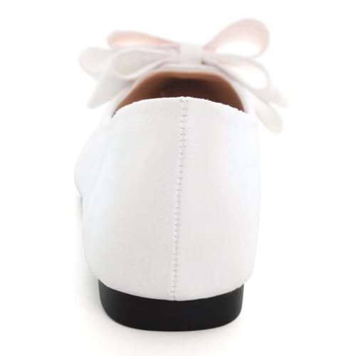 Image of TN TANGNEST Women Fashion Bowknot Flats Comfort Pointed Toe Dress Shoes