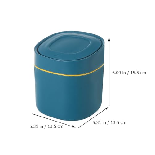 Basurero pequeño Operitacx con tapa pop-lid azul miniatura 2