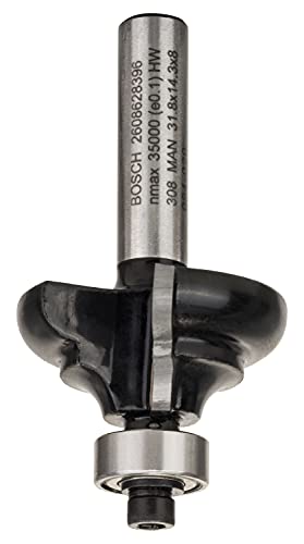 Bosch 1x PRO Profilfräser klassische Ogee (für Weichholz, Hartholz, Ø 31,8 mm, Professional Zubehör Handfräse, Kantenfräse)