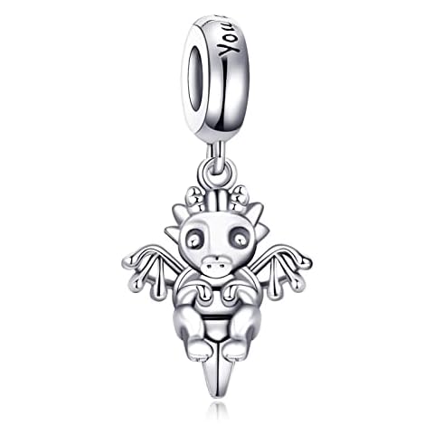 Annmors Jewelry Magical Dragon Charms for Woman-925 Sterling Silver Dangle Pendant Bead,Girl Jewelry Beads DIY Gifts for Women Bracelet & Necklace Cover