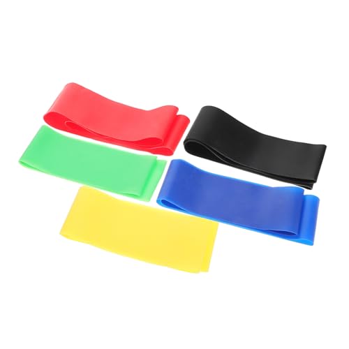 UPKOCH 5pcs Bandas De Resistencia De Yoga TPE Juego para Mujeres Y Hombres Bandas De Entrenamiento Elástica para Fitness En El Hogar Pilates Que Estiran Las Sentadillas Fortalecimiento