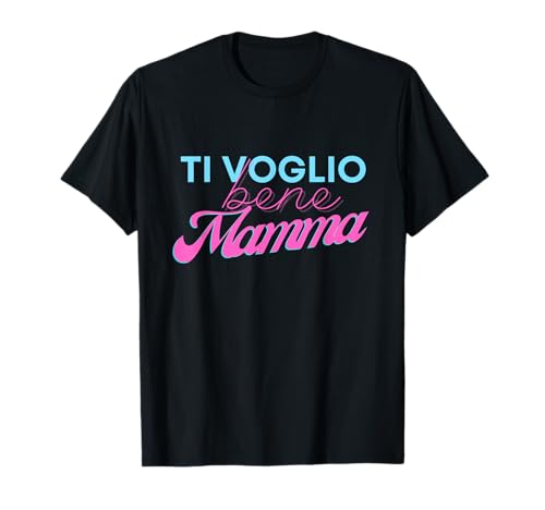 Ti voglio bene mamma regalo di natale retro vintage chic Maglietta
