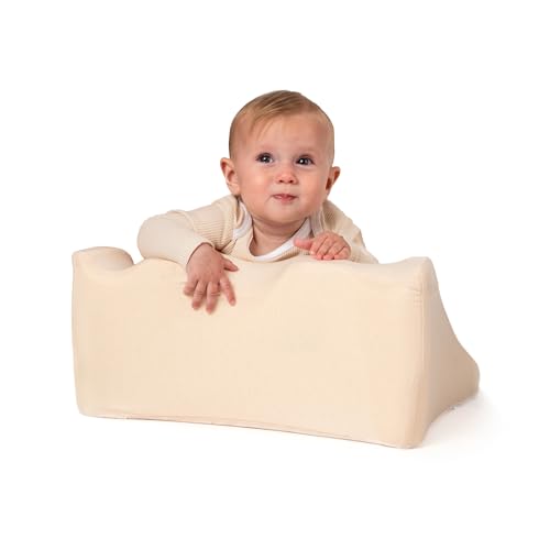 Image of Vonu Burplee - Natural Baby Gas Relief and Baby Play Mat - Elevated Memory Foam Tummy Time Mat with Ergonomic Arm and Neck Support Providing Colic Baby Relief