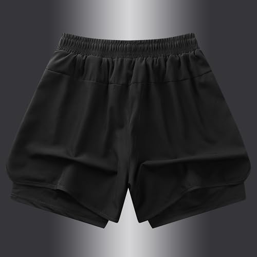 GUNLIRE Boy's 2 in 1 Athletic Active Shorts Quick Dry Running Workout Gym 3" Sports Basketball Shorts with Liner2