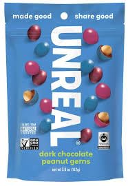 Candy Coated Dark Chocolate Peanuts - Bag, 5 Ounce - 6 per case.