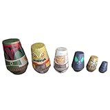 Theme Park Gift - Bounty Hunter Nesting Dolls Set, Collectible Figures, Boba Fett Bossk Dengar 4-LOM Zuckuss IG-88,