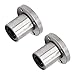 Linear Motion Bearing Ball Round Flange Set High Precision Low Noise Durable Bearing Steel Construction for Industrial Machinery and Equipment 2Pcs Kit (LMF20UU)