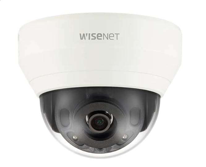 HANWHA TECHWIN QND-6030R 1/3" 2 MEGAPIXEL CMOS Fixed 6.0MM Lens H.265 Infrared Wide Dynamic Indoor IP Dome Camera- POE OR 12V DC