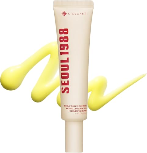 K-SECRET SEOUL 1988 Crema contorno de ojos con retinal | Crema facial antiedad e hidratante facial con retinal liposomal al 4% | Niacinamida, bakuchiol, | Cuidado de la piel coreano, 30 ml.