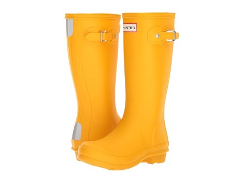 Bottes de pluie enfants Hunter jaunes en caoutchouc pour garçon et fille
