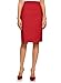 Produktbild oodji Collection Damen Gerader Rock mit Hohem Bund, Rot, DE 36 / EU 38 / S