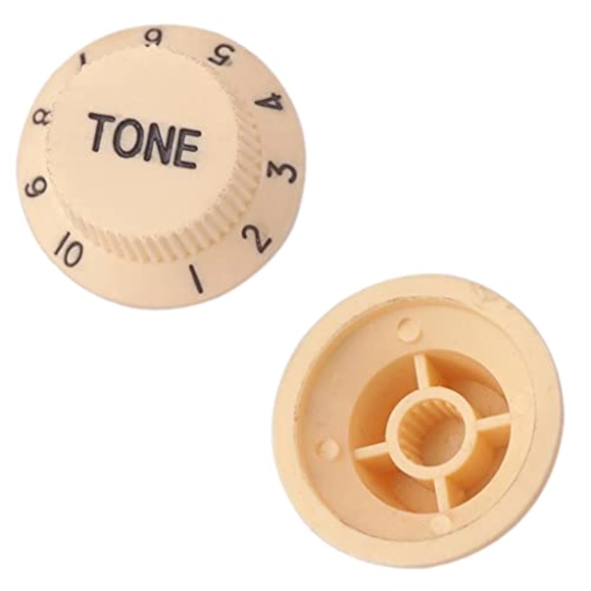 3 Pcs Electric Guitar Control Knobs Volume & Tone, Beige