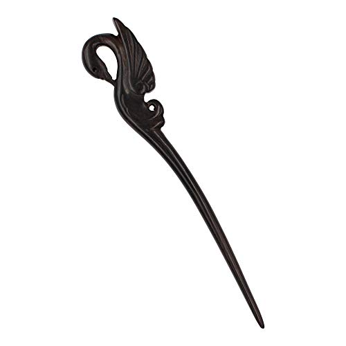 REAL SIC Natural Sandalwood Hair Sticks for Women - Animal Hair Stick
