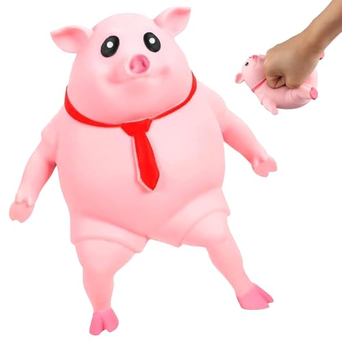 DFADKYWU Schweine Quetschspielzeug, Unbreakable Pig, Anti Stress Schwein, Kreatives Dekompressions Piggy, Pig Fidget Toy, Stress Spielzeug, Anti Stress Spielzeug für Erwachsene und Kinder