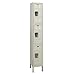 Hallowell U1228-3G-PT Galvanite Locker, 12" Width x 12" Depth x 78" Height, Triple Tier, 1-Wide, Knock-Down, 729 Parchment