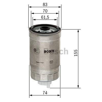 Filtre à Carburant Diesel Bosch N4510 Qualité Haute Précision - 5