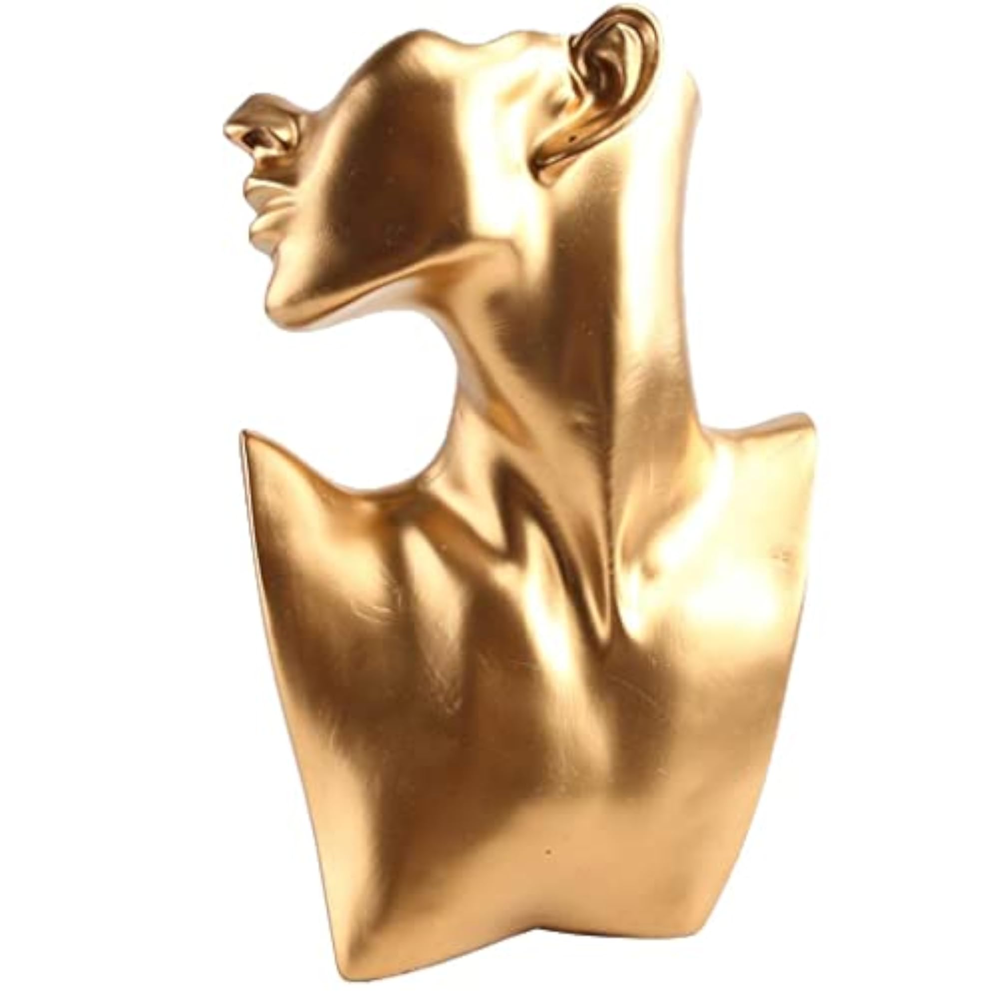 Resin Material Showcase Jewelry Display Pendant Holder, Golden