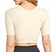 HGps8w Front Closure Bras for Women Post Surgery Bra Long Sleeve Compression Shirts Posture Corrector Shapewear Crop Top