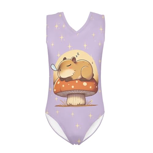 Image of INSTANTARTS Leopard Leotard Girl Gymnastics Toddler Tank Biketards One Piece