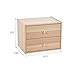 IRIS USA 2-Drawer Modular Wood Stacking Storage Box, for Office Closet and Nightstand, Easy Assembly, Stacking Storage Boxes, Light Brown