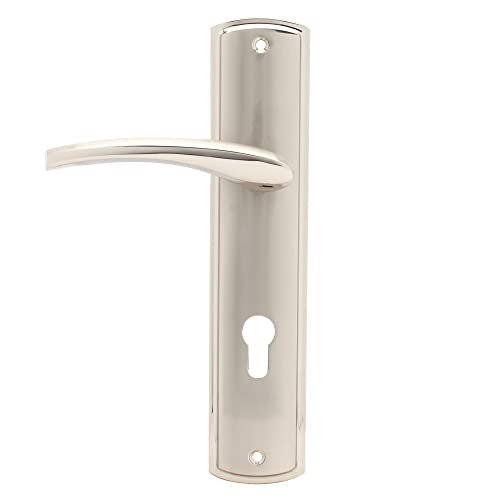 Image of Dorset Onix Mortise Door Lock for Main Door (10 inch) | Door Lock Handleset with 60 MM Key & KOB Cylinder | Durable Lockbody, Suitable for Door Thickness 32-38 mm | SC Finish