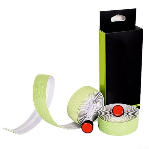 Cinta de manillar de bicicleta de alto rendimiento con características antideslizantes, ideal para ciclistas serios (blanco y verde)