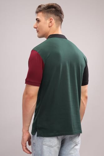 Image of ADRO Men's 100% Cotton Regular Fit Polo T-Shirt