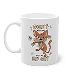 don't make me act like my cat - tazza da caffè con gattini e gatti