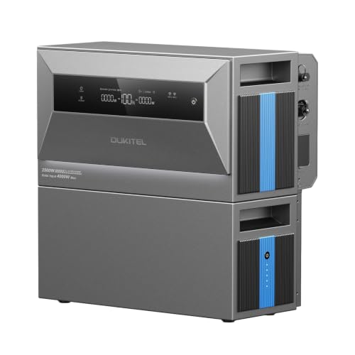 OUKITEL EP2500E Balkonkraftwerk mit Speicher 4096Wh, Erweiterbar auf 16kWh