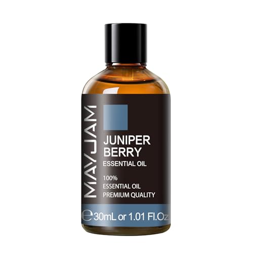Juniper Berry Essential Oil 30ML/ 1.01FL.OZ, MAYJAM Pure Juniper Berry Oil for Massage, Diffuser, Soap Making, Long Lasting Scents