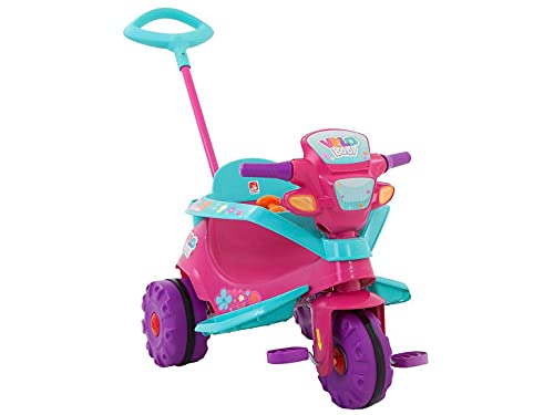 Triciclo Velobaby Passeio e Pedal, Brinquedos Bandeirante, Multicor
