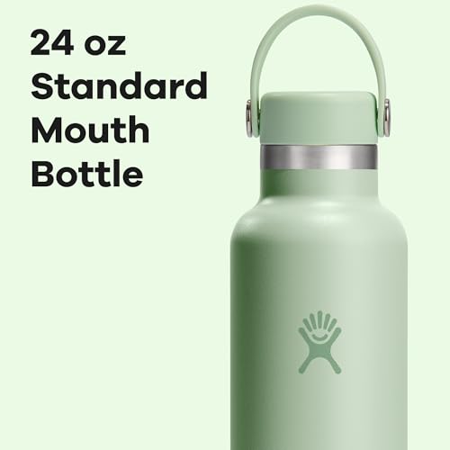 Image of Hydro Flask Water Bottle - Insulated Stainless Steel - Non Spill, Leakproof in 24 Oz Aloe Green