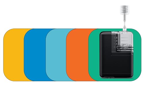 Glucomart Adhesive Patches for Mobi – Maximum Strength Patches, Waterproof & Hypoallergenic (Solids Variety Pack) (Mobi Sleeve)