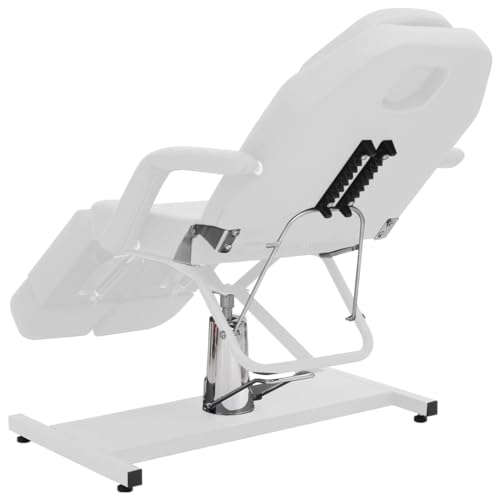 CUMYZO Beauty Treatment Chair Faux Leather White 70.9"x24.4"x30.7" Health & Beauty,Personal Care,Massage & Relaxation,Massage Chairs - Image 5
