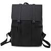 FANDARE Laptop Travel Backpack for Men Vintage PU Leather 12.9 inch Laptop Work Daypacks Black