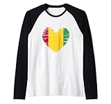 Photo Gallery guinea heart guinean flag guinean pride maglia con maniche raglan Photo Gallery guinea heart guinean flag guinean pride maglia con maniche raglan