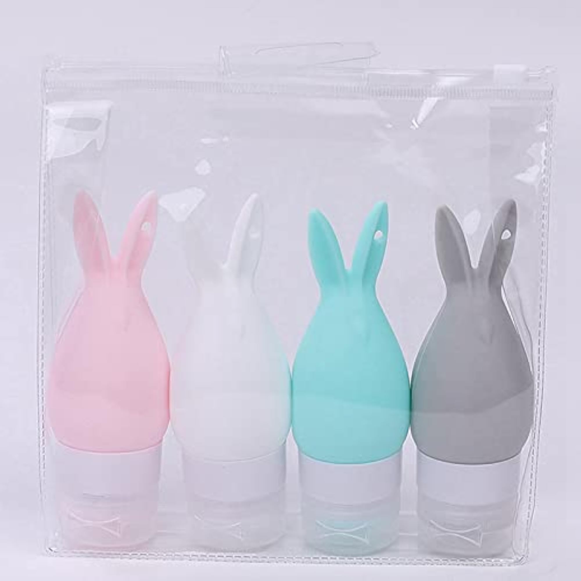 Travel Bottle Silicone Portable 3PCS Rabbit Cartoon Makeup Bottle Set