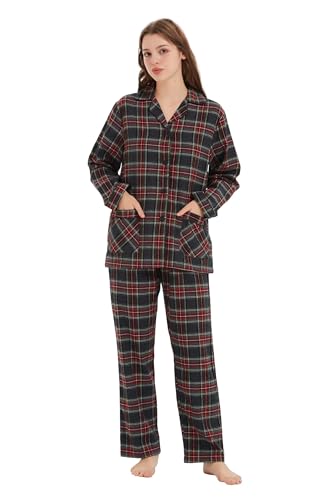 Pyjama flanelle coton femme pour ne plus avoir froid la nuit en hiver