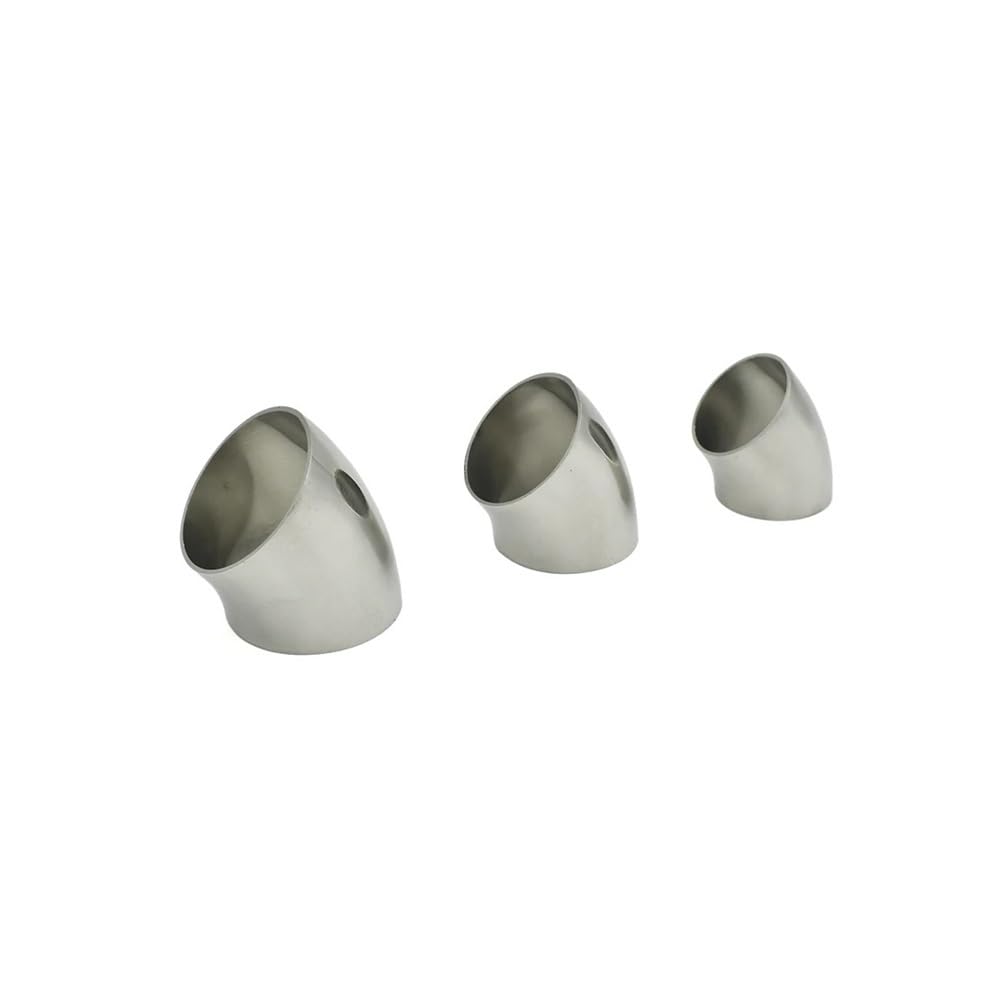 OD19mm/25mm/32mm/38mm/45mm/51mm/63mm/76mm/102mm SS304/316 Stainless Steel Weld 45 Degree Elbow Pipe Fitting(SUS316,25mm)