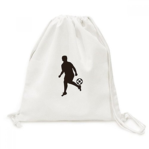 Sac de sport cordon football en toile résistante avec motif graphique