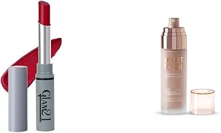 Glam 21 Long Lasting Non-Transfer Lipstick|Creamy Matte Formula - 2.8gm|Cosmic-24 & Glam21 Velvet Touch Oil Control Silk F... Price In India