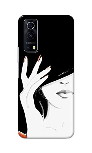 Image of PRINTFIDAA Photo of Beautiful Girl Hard Back Cover for Vivo Y53S / IQOO Z3 Back Cover -(P6) KAT1005